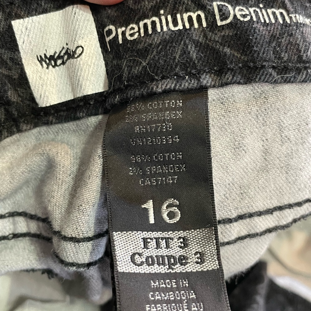 Mossimo black patterned jeans 16 - Picture 4 of 4